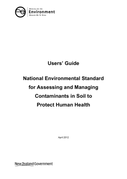 Users` Guide National Environmental Standard
