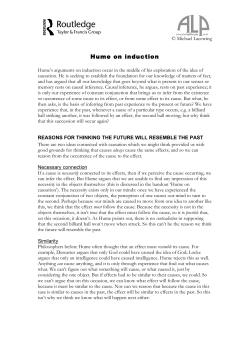 Hume on induction