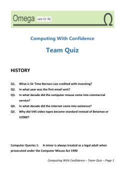 Team Quiz - Omega