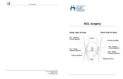 Anterior Cruciate Ligament (ACL) Repair
