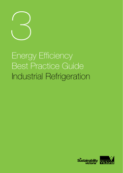 Energy Efficiency Best Practice Guide Industrial Refrigeration