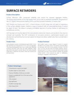 surface retarders - GCP Applied Technologies