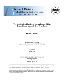 The Distributional Burden of Instant Lottery Ticket Expenditures: An