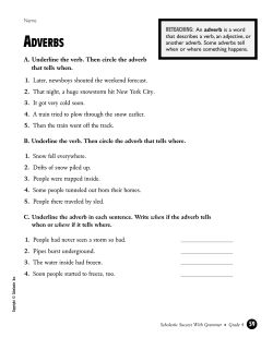 ADVERBS