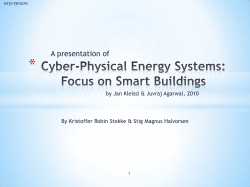Cyber-Physical Energy Systems: Focus on Smart Buildings