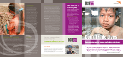 Campaigning against human trafficking and slavery