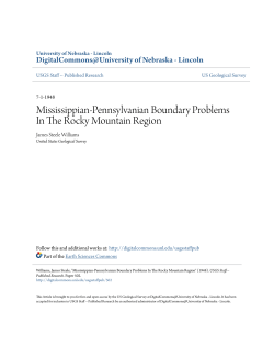 Mississippian-Pennsylvanian Boundary Problems In The Rocky