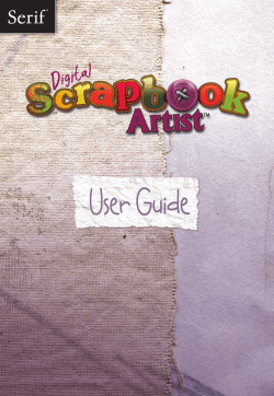 Digital Scrapbook Artist User Guide