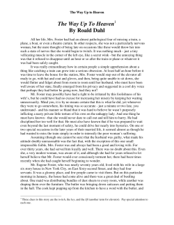 The Way Up To Heaven