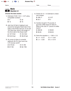 Quiz 4 - Stanley Clark School