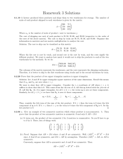 Homework 3 Solutions