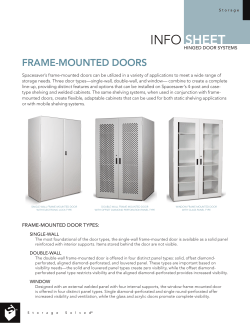 Case Style Shelving Info Sheet