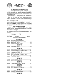 NOTICE OF DIVIDED PUBLICATION OF THE PROPERTY TAX