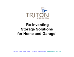 Re-Inventing Storage Solutions for Home and Garage!