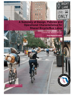 A Summary of Design, Policies and Operational Characteristics for