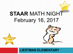 STAAR Night Math PowerPoint English
