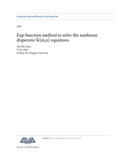 Exp-function method to solve the nonlinear dispersive K(m,n