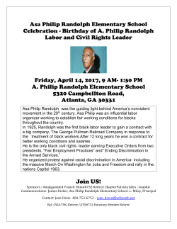 Asa Philip Randolph Elementary School Celebration