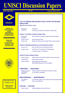 UNISCI Discussion Papers No 25