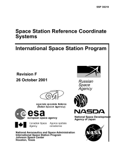 International Space Station Coordinate Systems