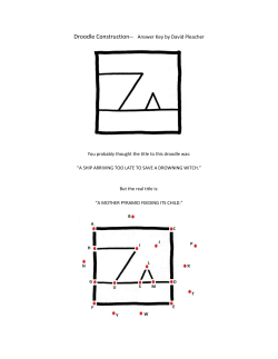 Droodle Construction-- Answer Key by David Pleacher