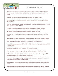 career quotes - Finance in the Classroom