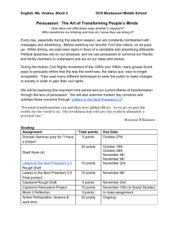 Persuasion: The Art of Transforming People`s Minds