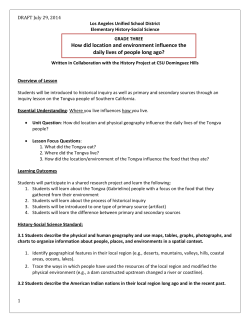 How did location and environment influence the daily lives of people
