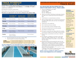 track rules track schedule