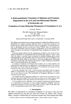 A Semi-quantitative Treatment of Missense and Nonsense