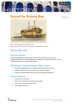 Bound for Botany Bay