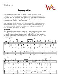 Syncopation - The Practice Room