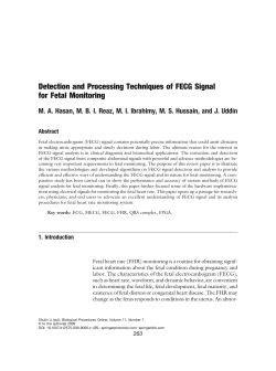 Detection and Processing Techniques of FECG Signal for Fetal
