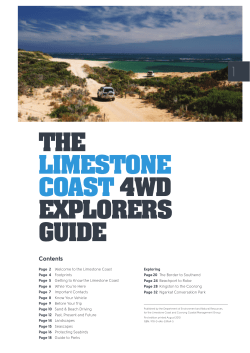 THE LIMESTONE COAST 4WD ExPLORERS GUIDE