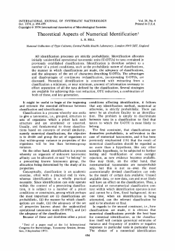 Theoretical Aspects of Numerical Identification