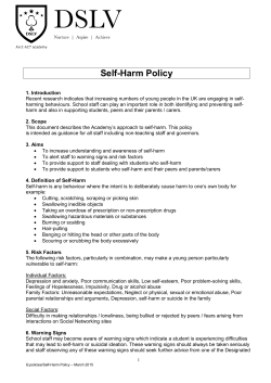 Self-Harm Policy