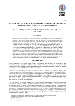 dynamic characteristics and earthquake response analysis of three