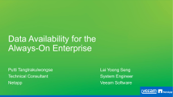Data Availability for the Always-On Enterprise