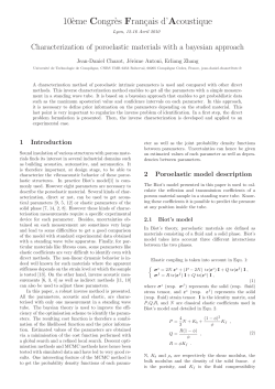 Characterization of Poroelastic Materials with a Bayesian
