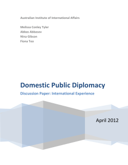 Domestic Public Diplomacy - USC Center on Public Diplomacy
