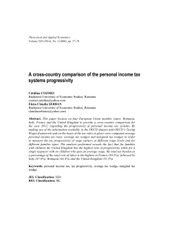 A cross-country comparison of the personal income tax systems