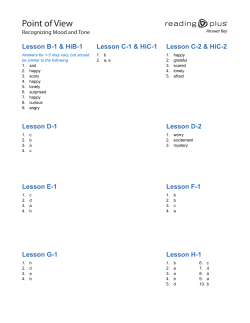 Identifying Mood and Tone
