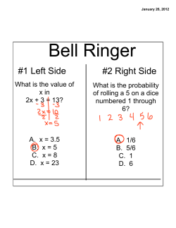 Bell Ringer - sewardpublicschools.org