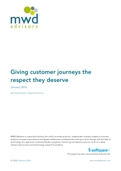 Giving customer journeys the respect they deserve