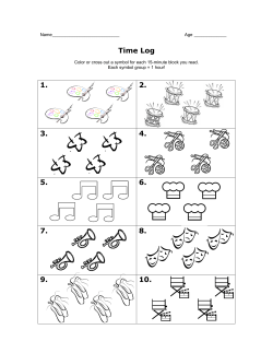 Time Log 1. 2. 3. 4. 5. 6. 7. 8. 9. 10.
