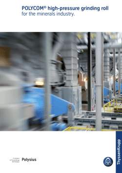 POLYCOM&reg; high-pressure grinding roll for the