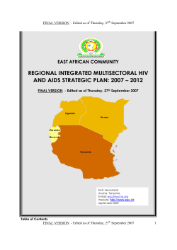 Revised EAC HIV and AIDS Strategic Plan