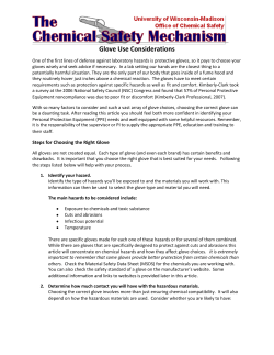 Glove Use Considerations