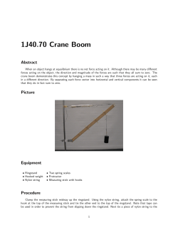 1J40.70 Crane Boom