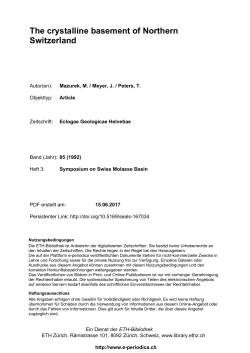 The crystalline basement of Northern Switzerland - E